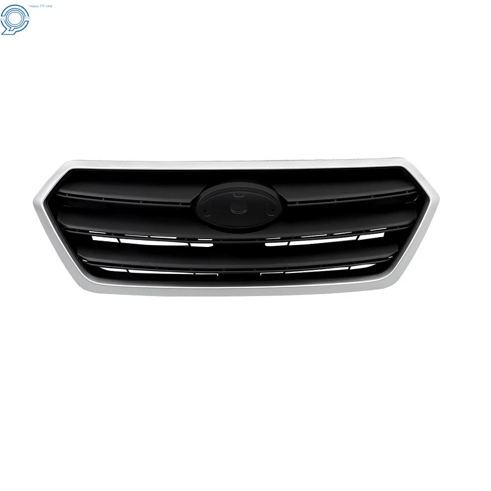 Front Grille for Subaru Legacy (2015-2017) Silver Shell Gray Insert