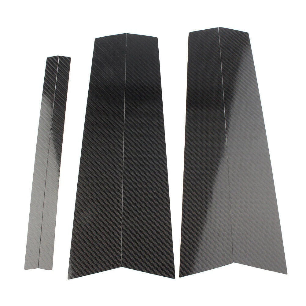 Set of 6 Carbon Fiber Window B Pillar Trim Covers for BMW X1 E84 (2011–2015)