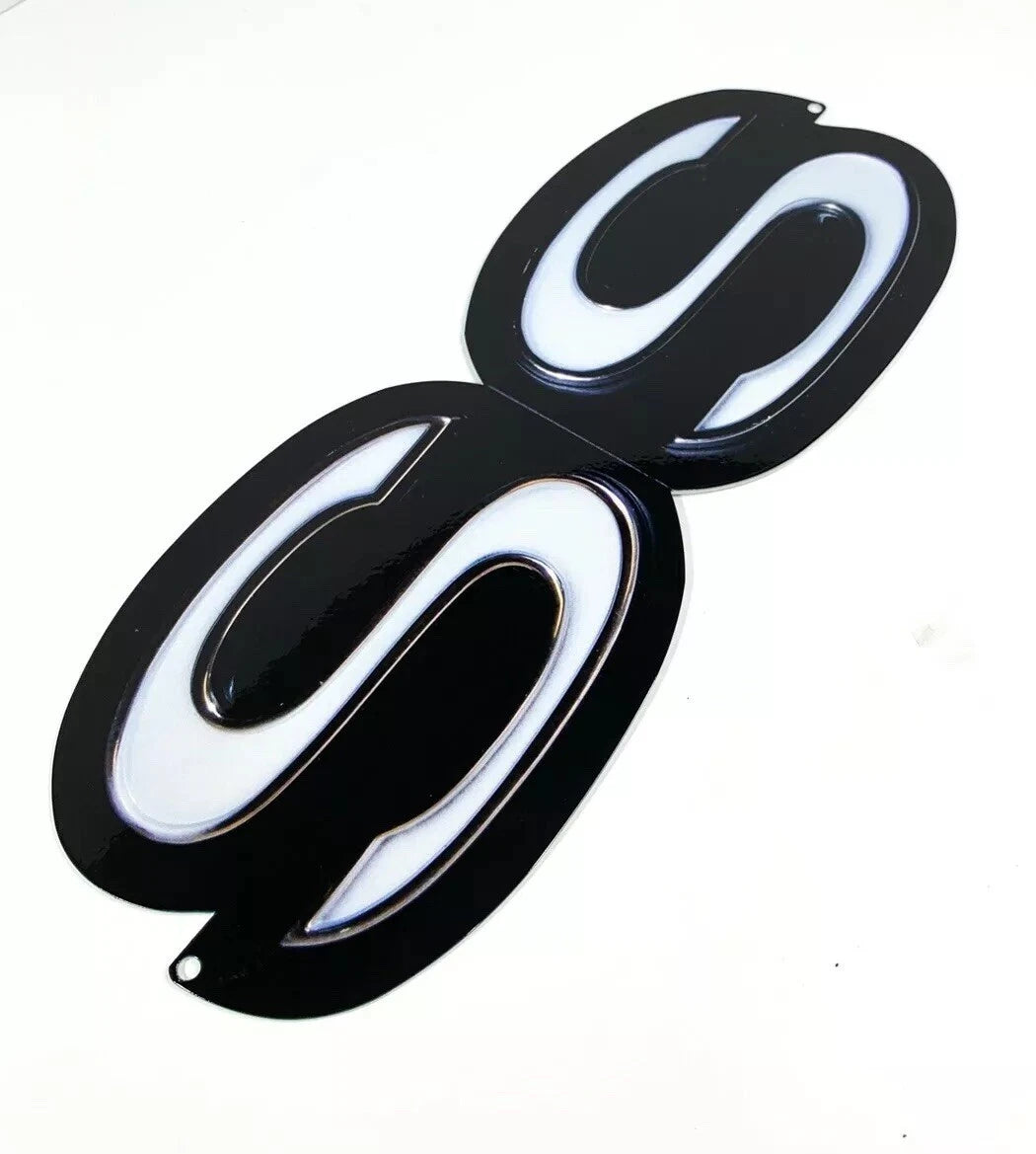 Chevrolet Super Sport SS Script Logo Metal Emblem Sign for 1960–1969 Camaro