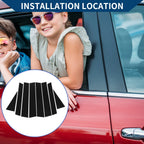 8 Pcs Window Trim Cover for Honda CR-V (2017–2023) Black