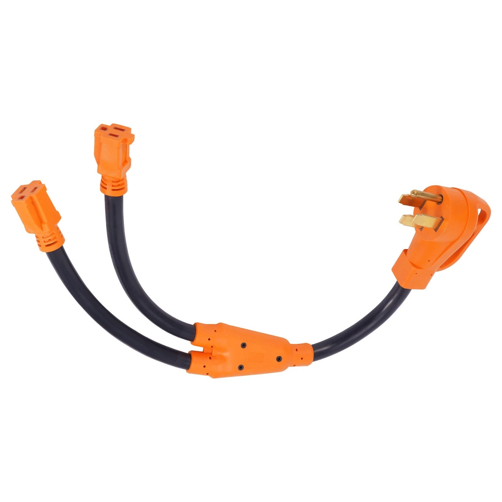 Set of 2 Pure Copper 50A to 15A Generator Cables