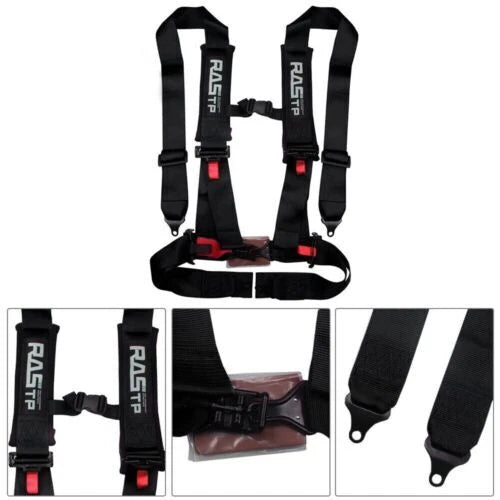 2X 3" Racing Seat Belt Harness 4 Point Quick Release for ATV UTV