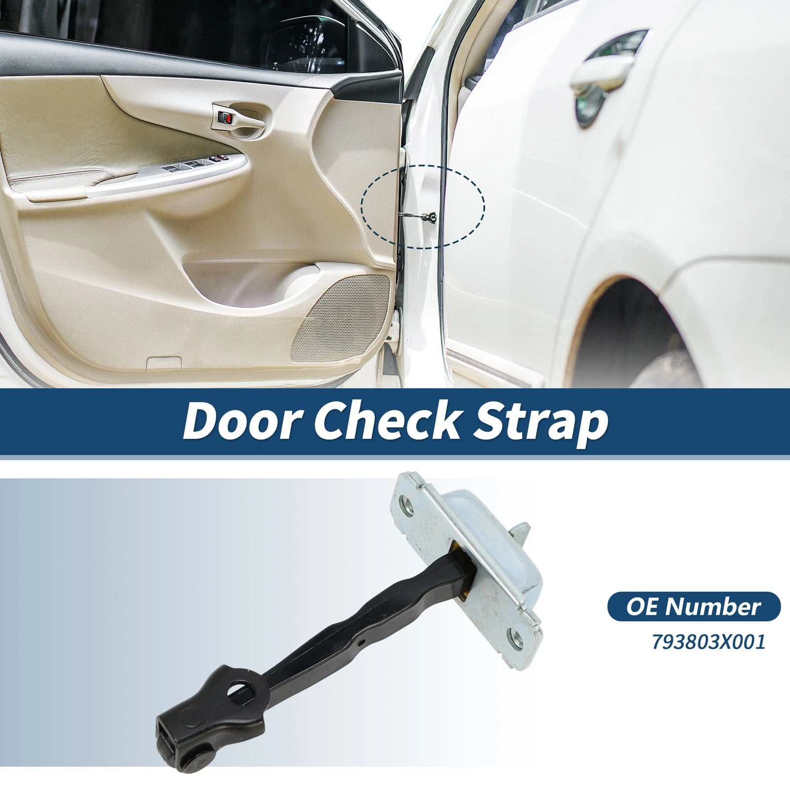 Front Left Door Check Strap No.793803X001 for Hyundai Elantra (2011–2016)