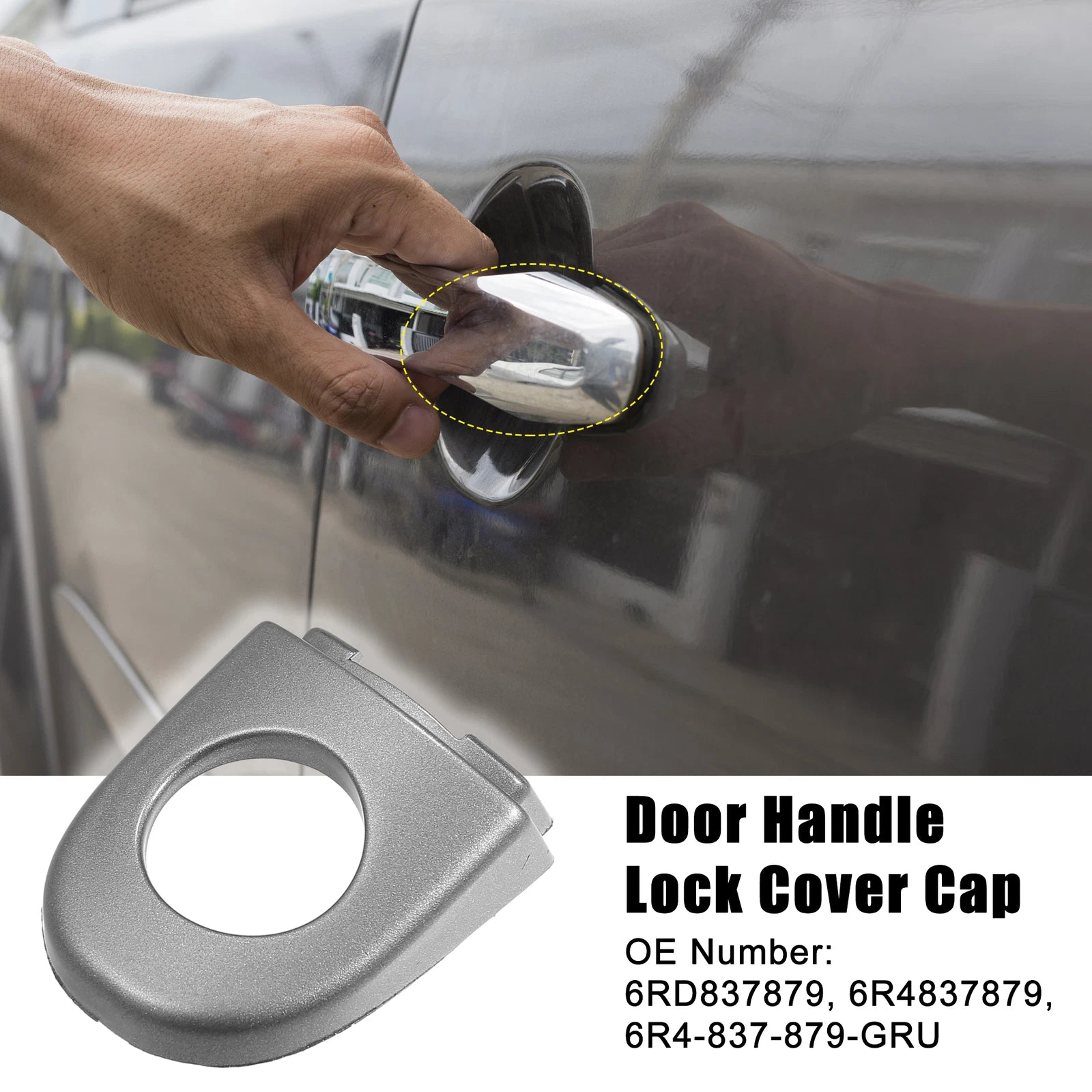 Front Left Door Handle Lock Cover Cap for Volkswagen Jetta (2011–2018)
