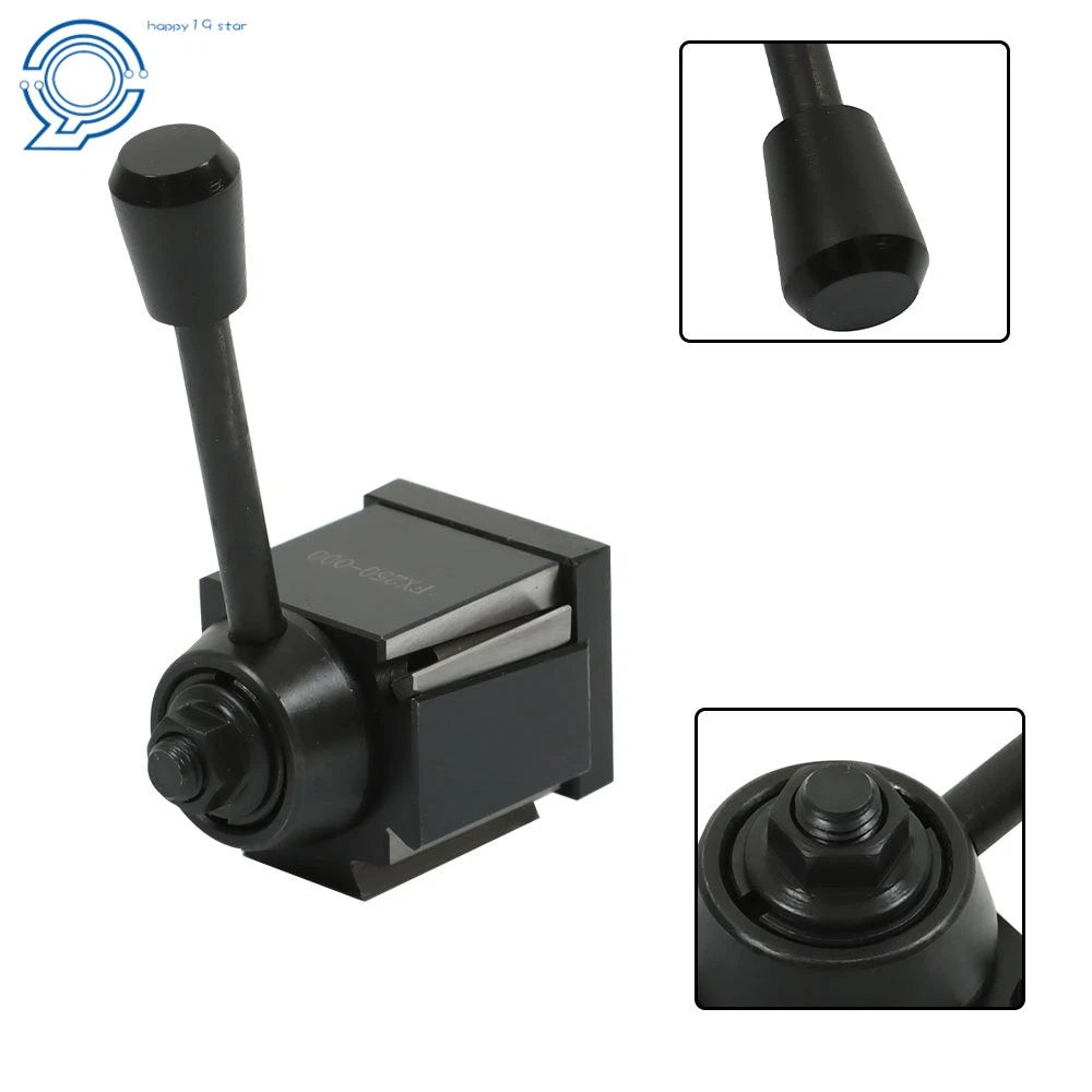 3Pcs Wedge Type Quick Change Tool Post Set for Lathe Up to 8"
