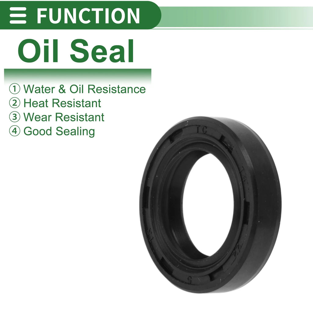 Oil Seal for Various Models (14x22x5mm, NBR Rubber, High Pressure)