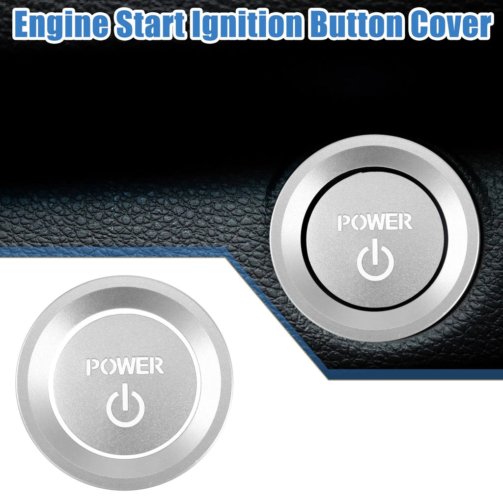 Engine Start Stop Ignition Button Sticker for Honda Accord (2018–2022) Silver Tone