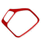 Red Carbon Fiber Gear Shift Panel Cover Trim for Jeep Cherokee (2014-2018)