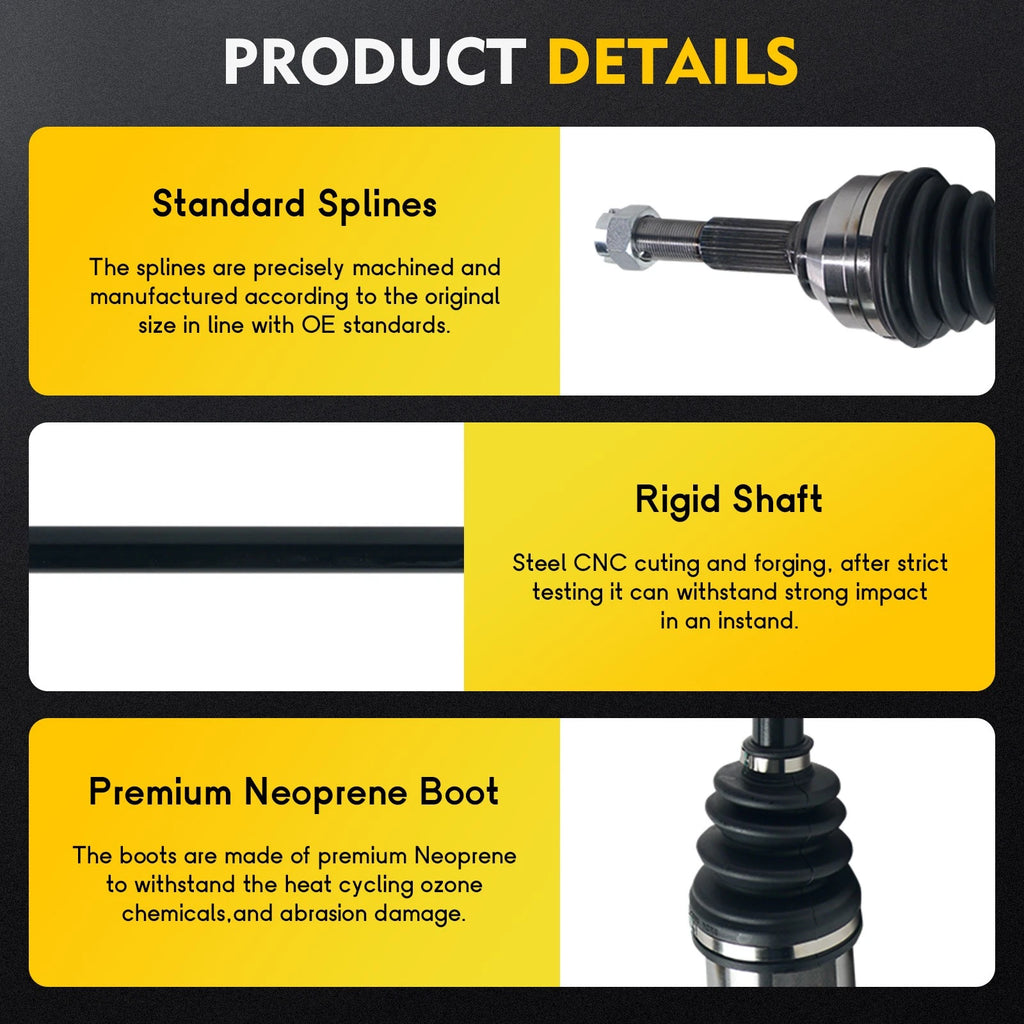 CV Axle Shaft Assembly for Nissan Sentra L4 1.8L (2013–2019) Front RH