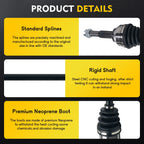 CV Axle Shaft Assembly for Nissan Sentra L4 1.8L (2013–2019) Front RH