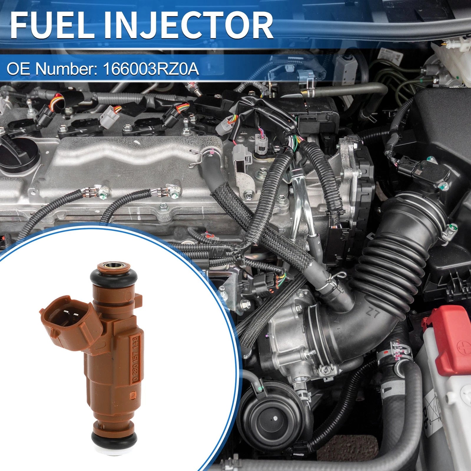 Fuel Injector No. 166003RZ0A for Nissan Sentra 2.0L (2000–2006)