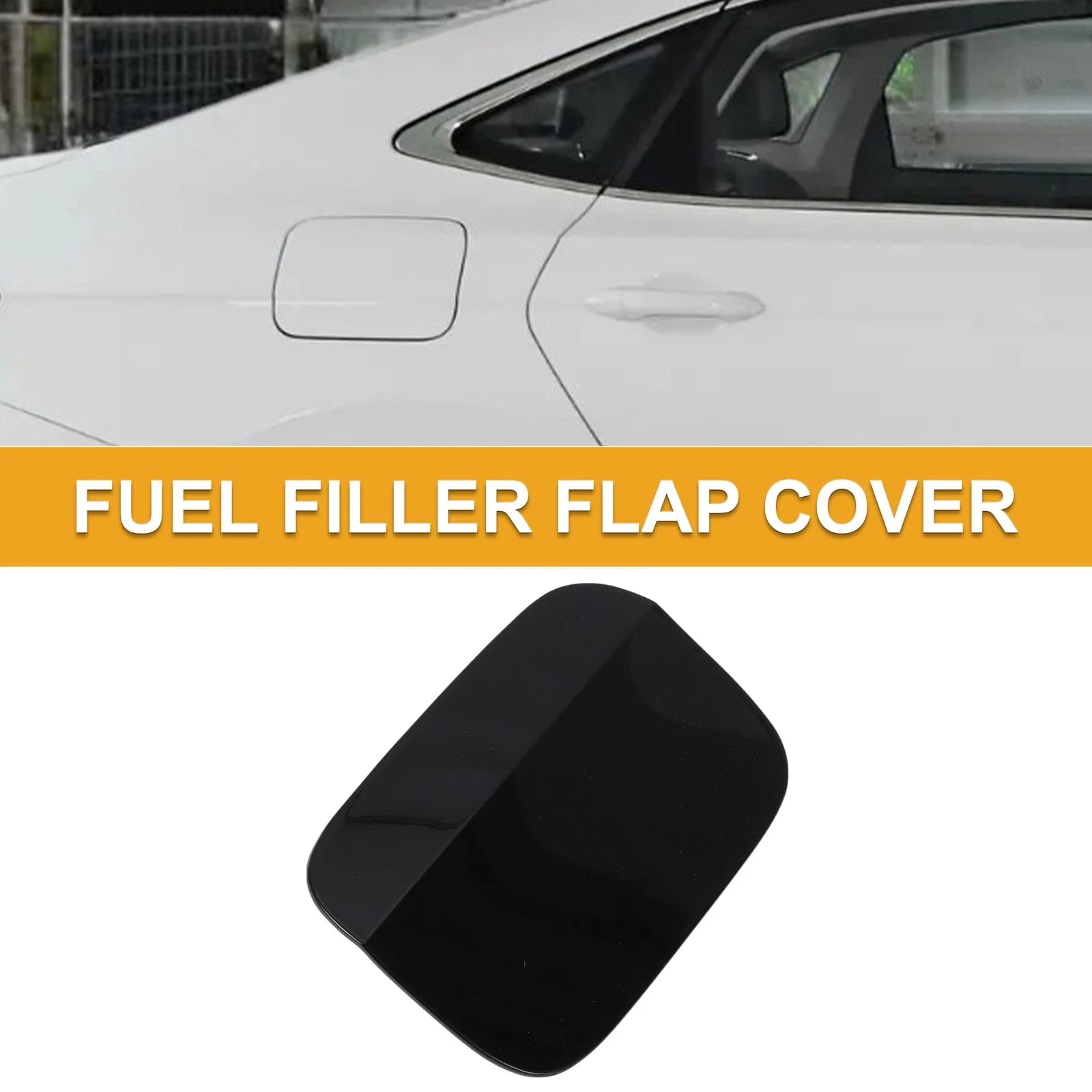 Fuel Tank Door Cap for Volkswagen Passat (2011–2018) Clip Type No.561809857 Black