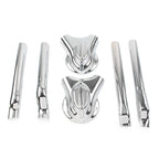 Rear Phantom Swingarm Axle Cover Kit for Harley Softail FXST FXSTC FLSTC (1990–2023) Chrome