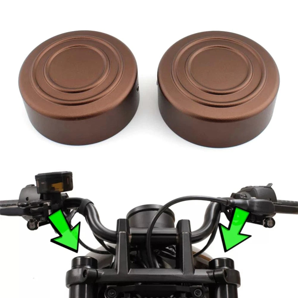 Upper Fork Stem Nut Cap Cover for Harley Sportster S (2021–2025) Brown