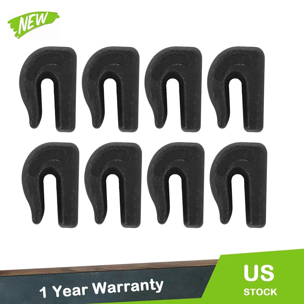 Set of 8 G70 Weld-On Grab Hooks for Trailer Truck (6600lbs, 3/8")