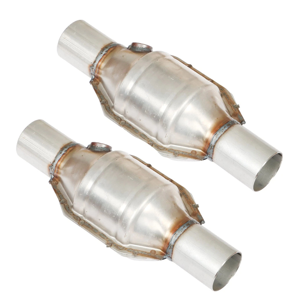 2.25" Inlet/Outlet 13" Length Universal High-Flow Catalytic Converter