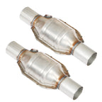 2.25" Inlet/Outlet 13" Length Universal High-Flow Catalytic Converter