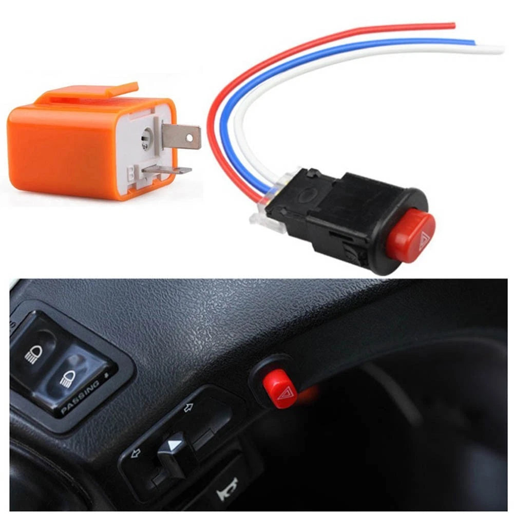 Hazard Light Switch Button for DC12V Vehicles