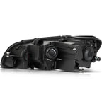 Set of 2 Black Housing Headlights for Volkswagen Passat (2012–2015)