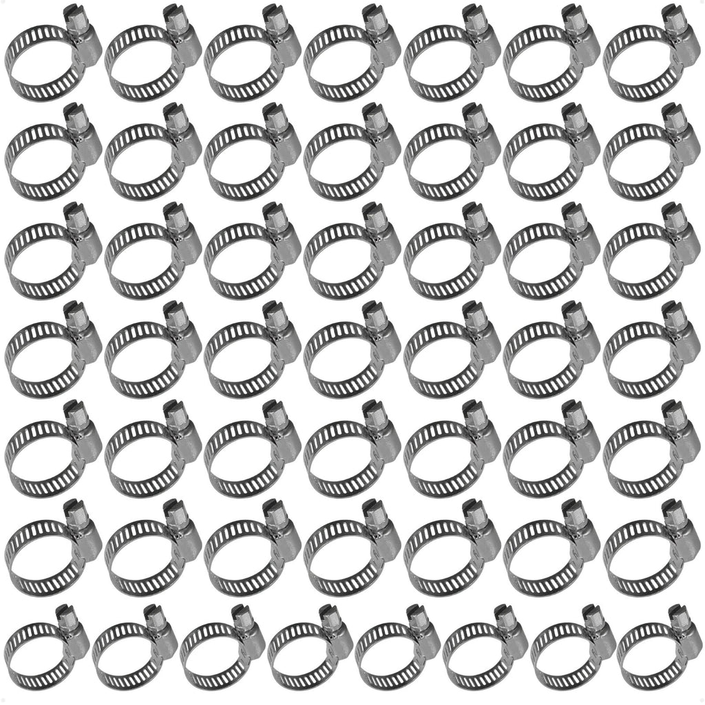 50-Pack Adjustable Hose Clamp for (11-20mm) Stainless Steel FO2324-M50