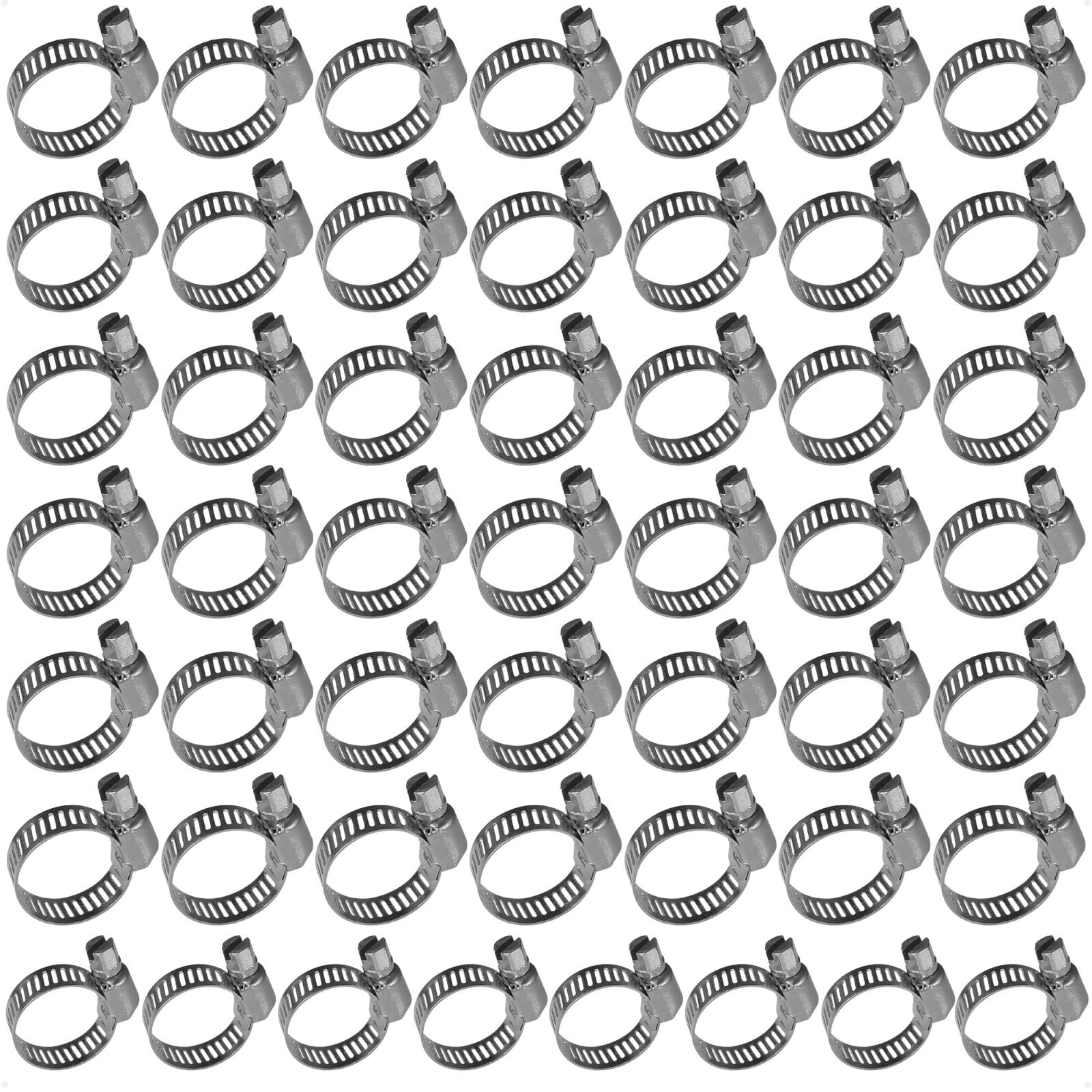 50-Pack Adjustable Hose Clamp for (11-20mm) Stainless Steel FO2324-M50