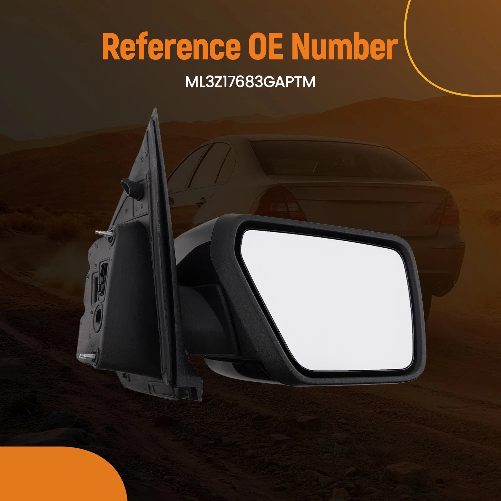 Power Right Side Mirror for Ford F-150 (2021–2025) Blind Spot