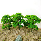 10pc Banyan Trees for Train Railway Garden Park Scenery (1:75-1:100)