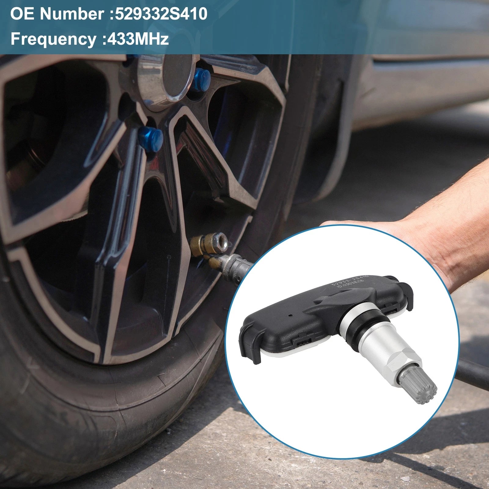 Tire Pressure Sensor for Kia Rio (2011–2017) No.529332S410 433MHz