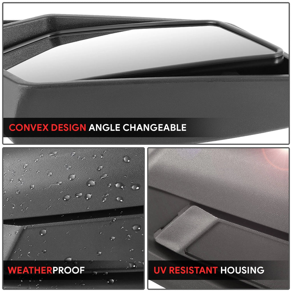 Adjustable Convex Side View Mirror Bracket for UTV Roll Cage Bar Mount