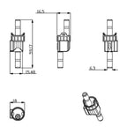 Water Flow Sensor with Dual Orifices for Dispensers (3.5 to 24V DC)