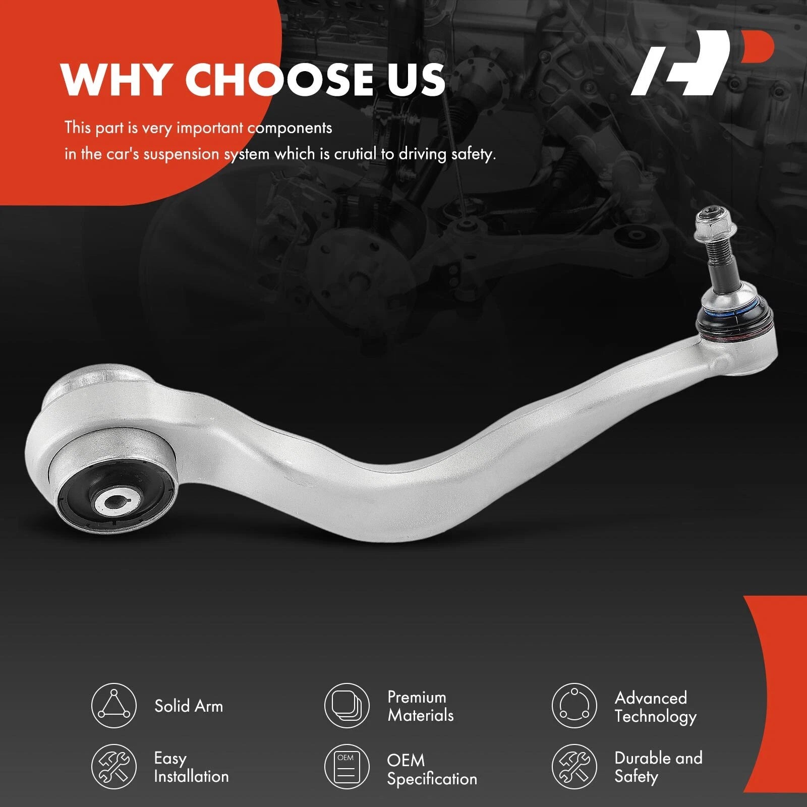 Front Left Lower Control Arm with Ball Joint for BMW 320i