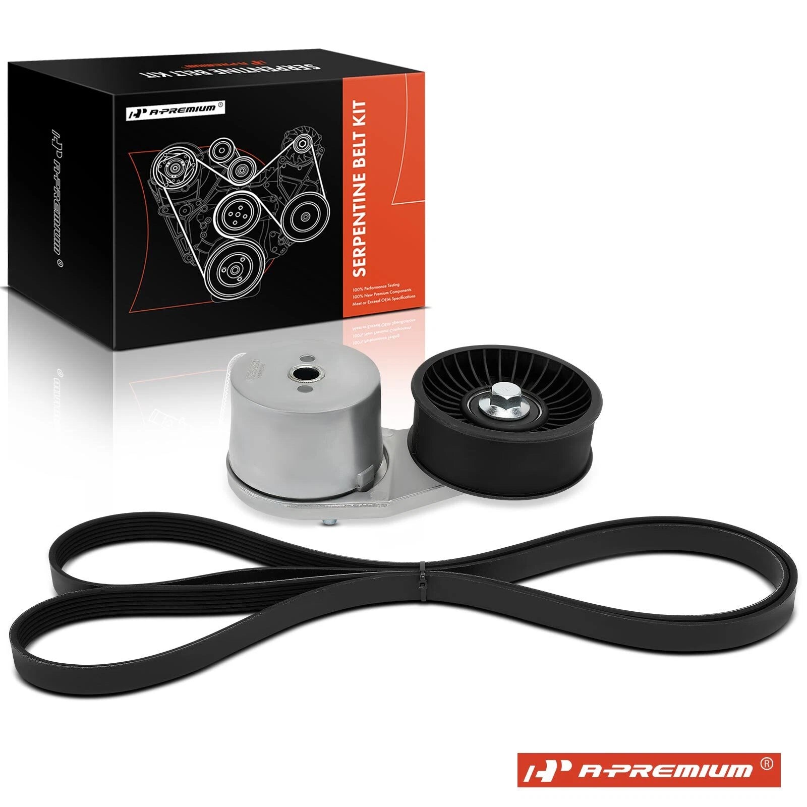 2X Serpentine Belt Drive Component Kit for Ford F-150 F-250 F-350 (1980–2023)