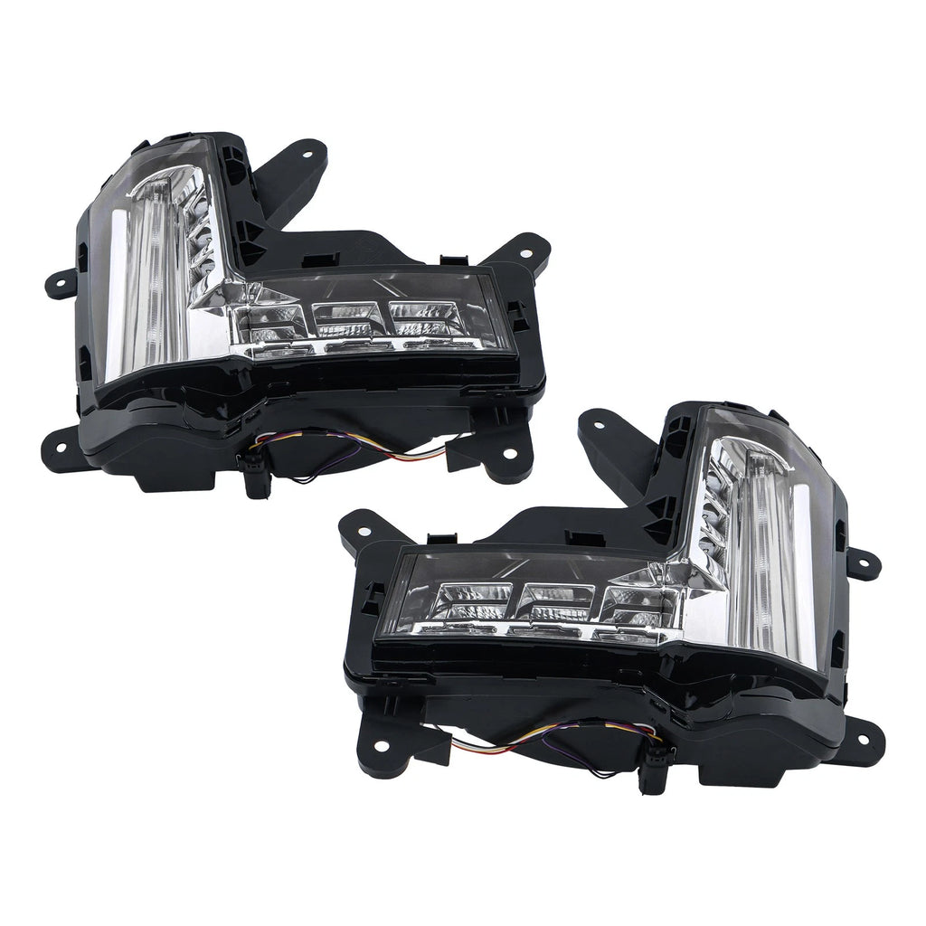 Pair LED Fog Lights for Cadillac Escalade (2015-2020) with Chrome Housing