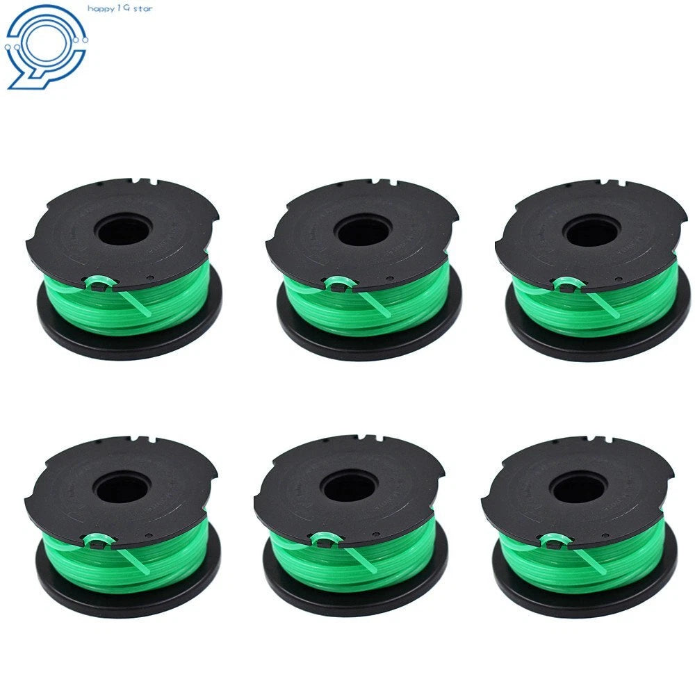 6 Pack Replacement Spool Line for Black & Decker String Trimmer 
