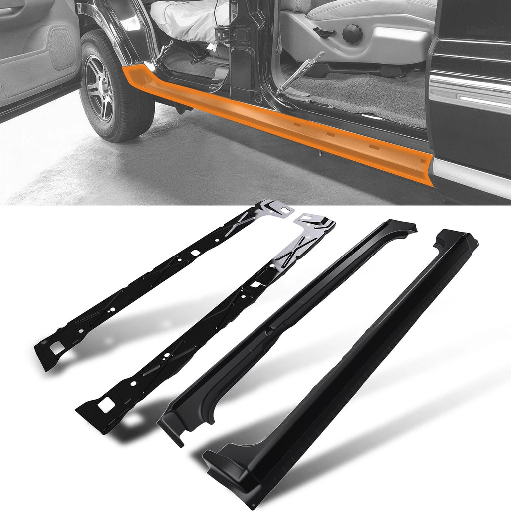 Set of 2 Inner & Outer Rocker Panels for Chevrolet Silverado (1999–2007)