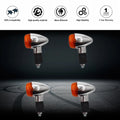 Set of 4 LED Turn Signal Indicator Lights for Honda Suzuki Yamaha Motorcycles