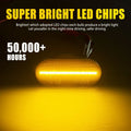 4X Front LED Side Marker Lights for VW Golf MK4 GTI/R32, Jetta, Cabrio (1999–2006)