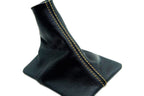 Shift Boot Cover for Ford Mustang (2005–2009) Yellow Stitch PVC Leather