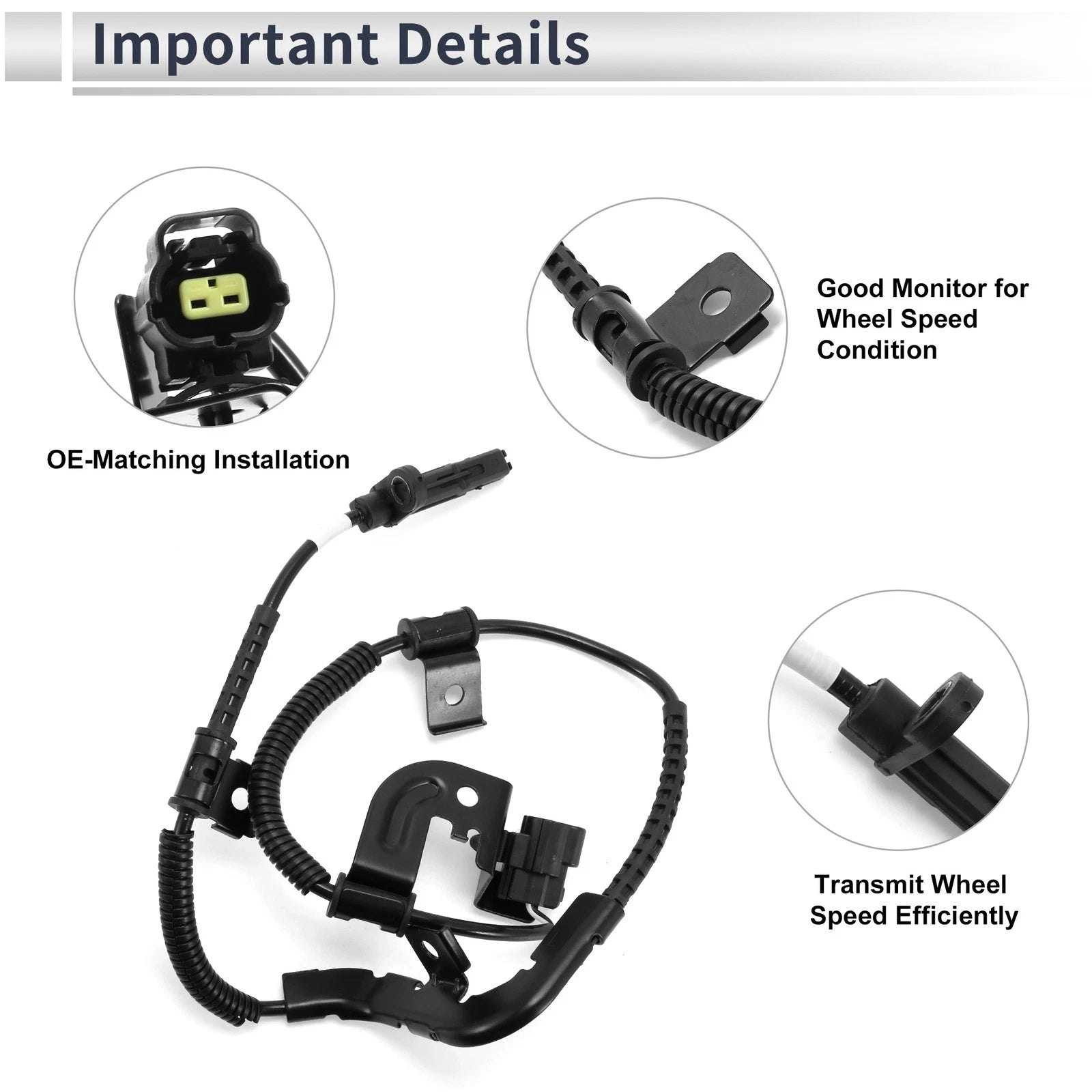 ABS Wheel Speed Sensor No. 956804D000 for Hyundai Entourage (2007–2009)