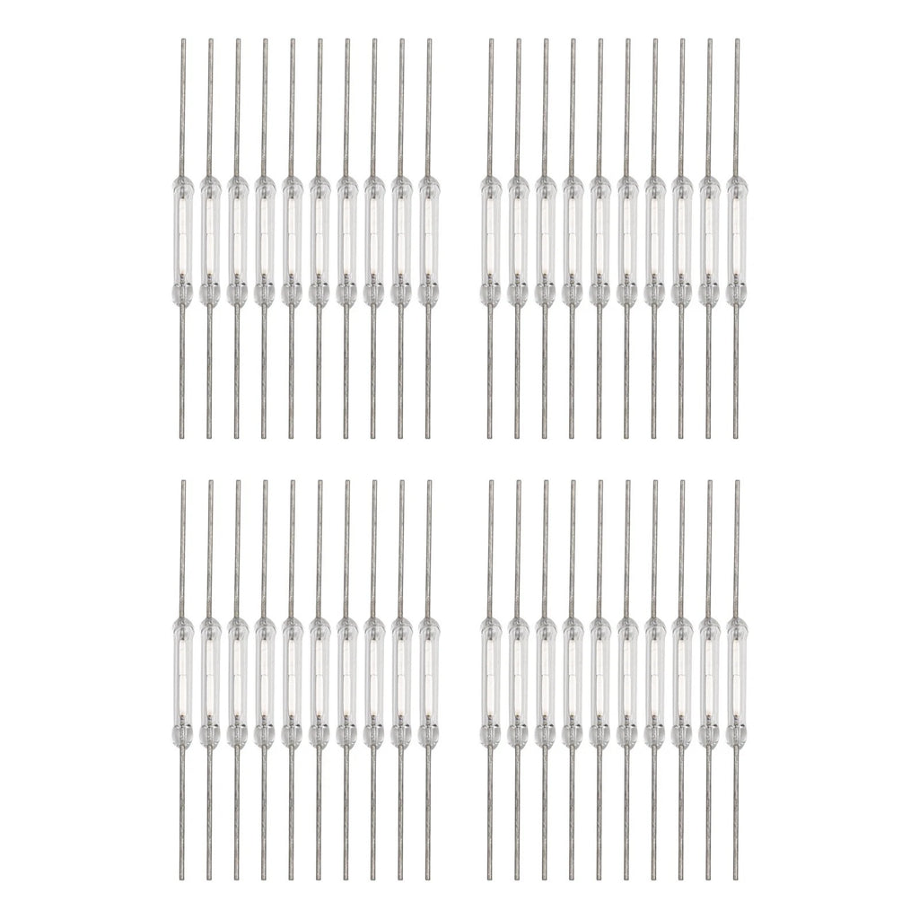 40PCS Magnetic Glass Reed Switch 2x14mm Normally Open 2Pin