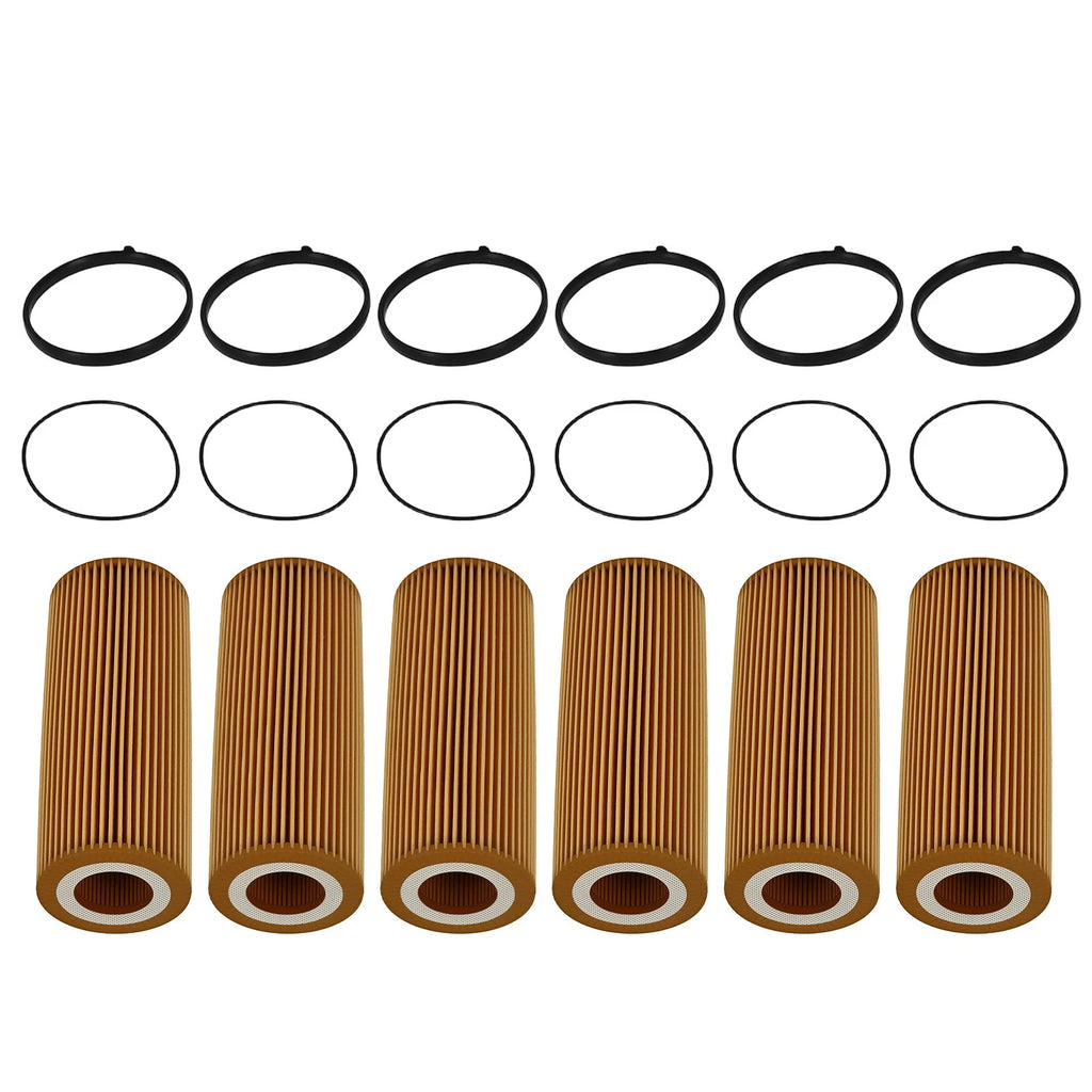 Oil Filter 6Pack for Audi S4 S5 3.0L (2009–2018) 06E115562