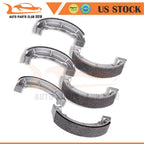 Front and Rear Brake Shoes for Kawasaki Bayou 250 (2003–2010)