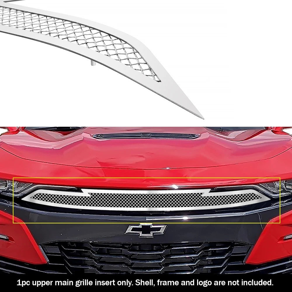 Stainless Chrome Mesh Grille Insert for Chevy Camaro 1SS/2SS (2019-2024)