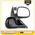 Set of 2 Black Manual Side View Mirrors for Chevy Blazer S10 GMC Jimmy