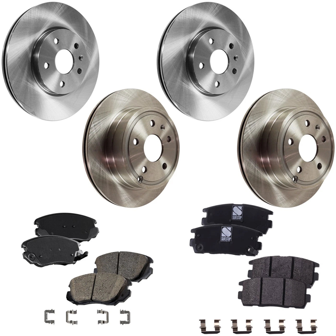 Brake Disc Rotors and Pads Kit for Chevy GMC Terrain Equinox