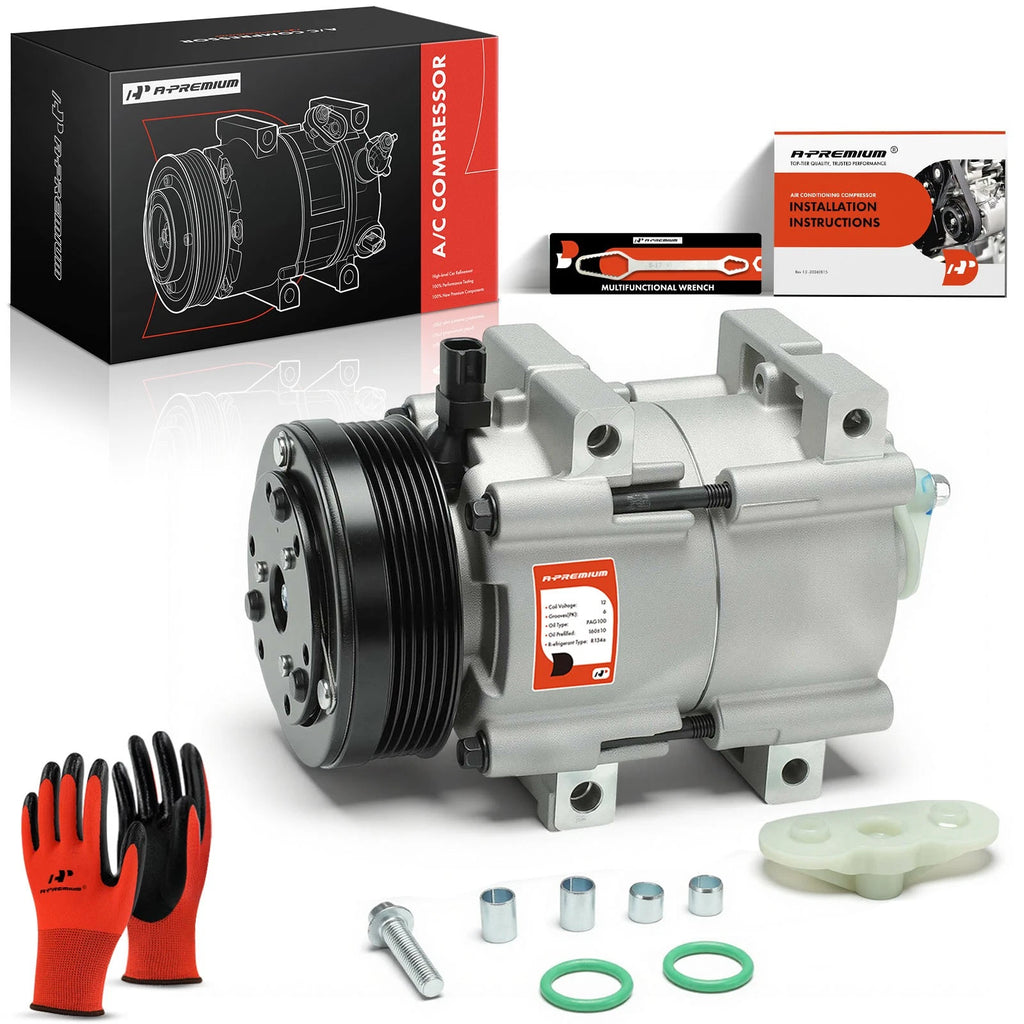 A/C Compressor for Ford Mustang (2007–2010) V6 4.0L