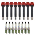 Set of 8 Ignition Coils & NGK Laser Platinum Spark Plugs for Audi A6 Quattro R8 V8 (2006–2015)