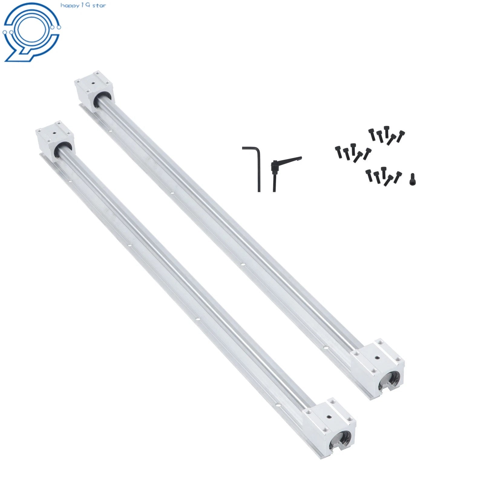 2X SBR20UU Linear Bearing Kit for DIY CNC Machines (800mm Rail)