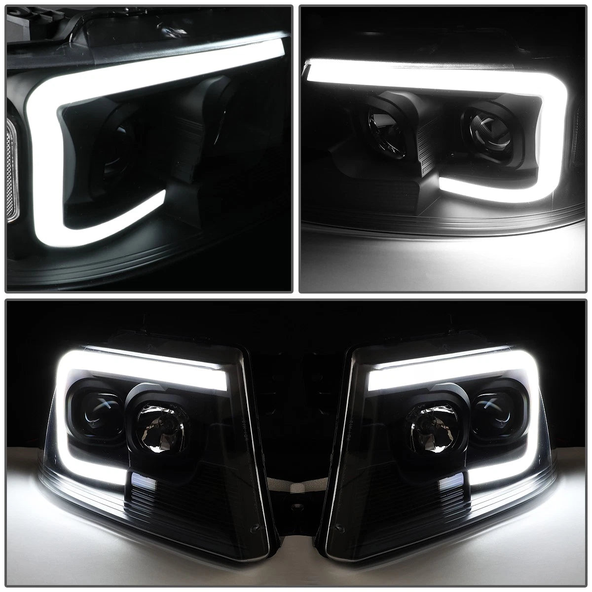 LED DRL Projector Headlight for Ford F150 Mark LT (2004–2008)