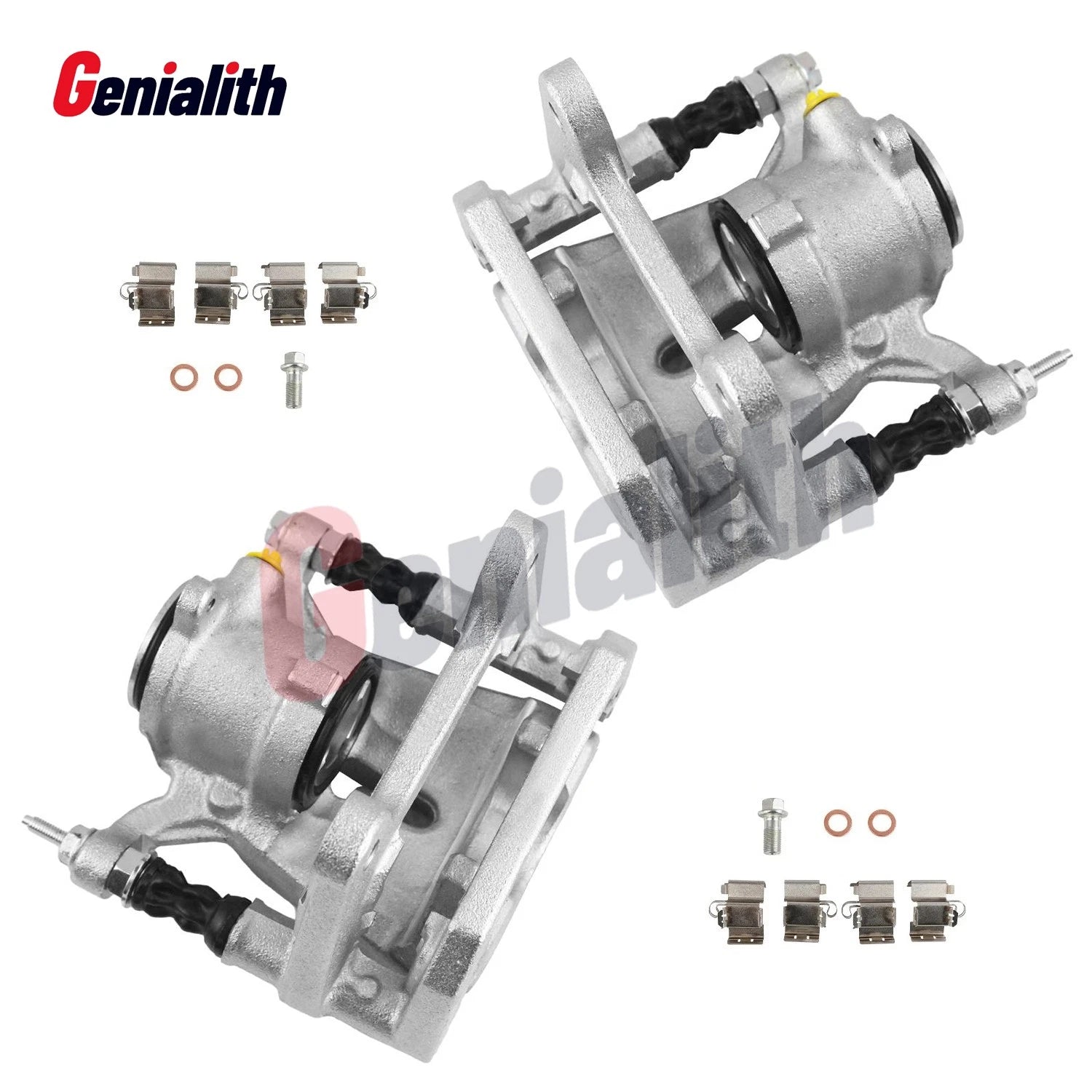 2X Disc Brake Caliper w/ Bracket Rear for Jeep Cherokee (2014–2021)